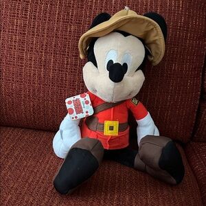 Disney RCMP 🇨🇦 Mickey Mouse Plush - Red, Black, and Brown